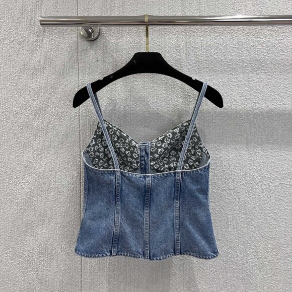Chanel denim camisole top - Picture 6 of 7